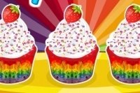 Muffins arc-en-ciel Muffins arc-en-ciel