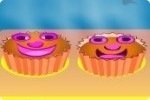 Petits gâteaux avec visages Petits gâteaux avec visages
