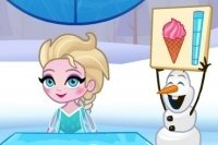 Elsa et le stand de glace