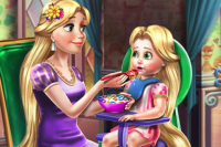 Princesse donne à manger au Bébé